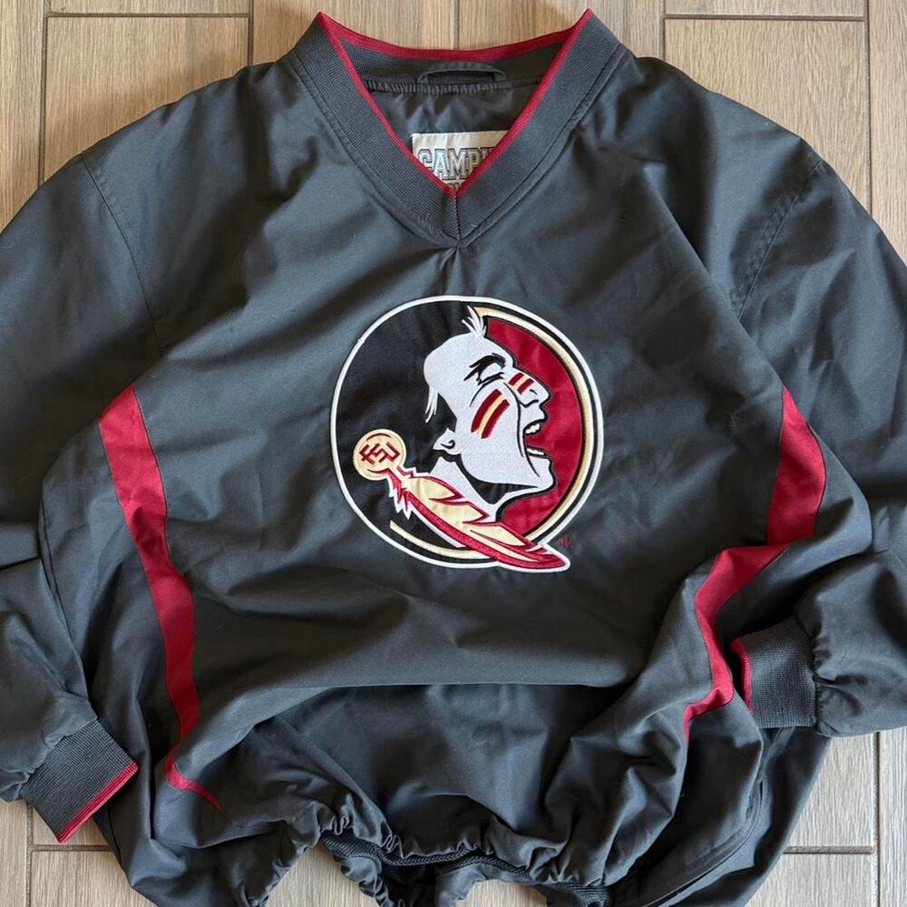 Florida State Seminoles NOLES University Pullover Windbreaker Jacket - Size M